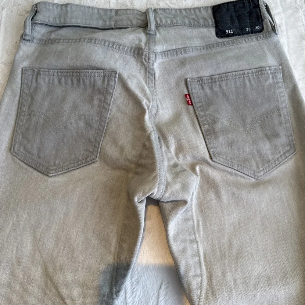 Levi's 511 Reinforced Crotch Gray Jeans Size 33 X 30 Cowboy,Work,Buttonfly Jeans